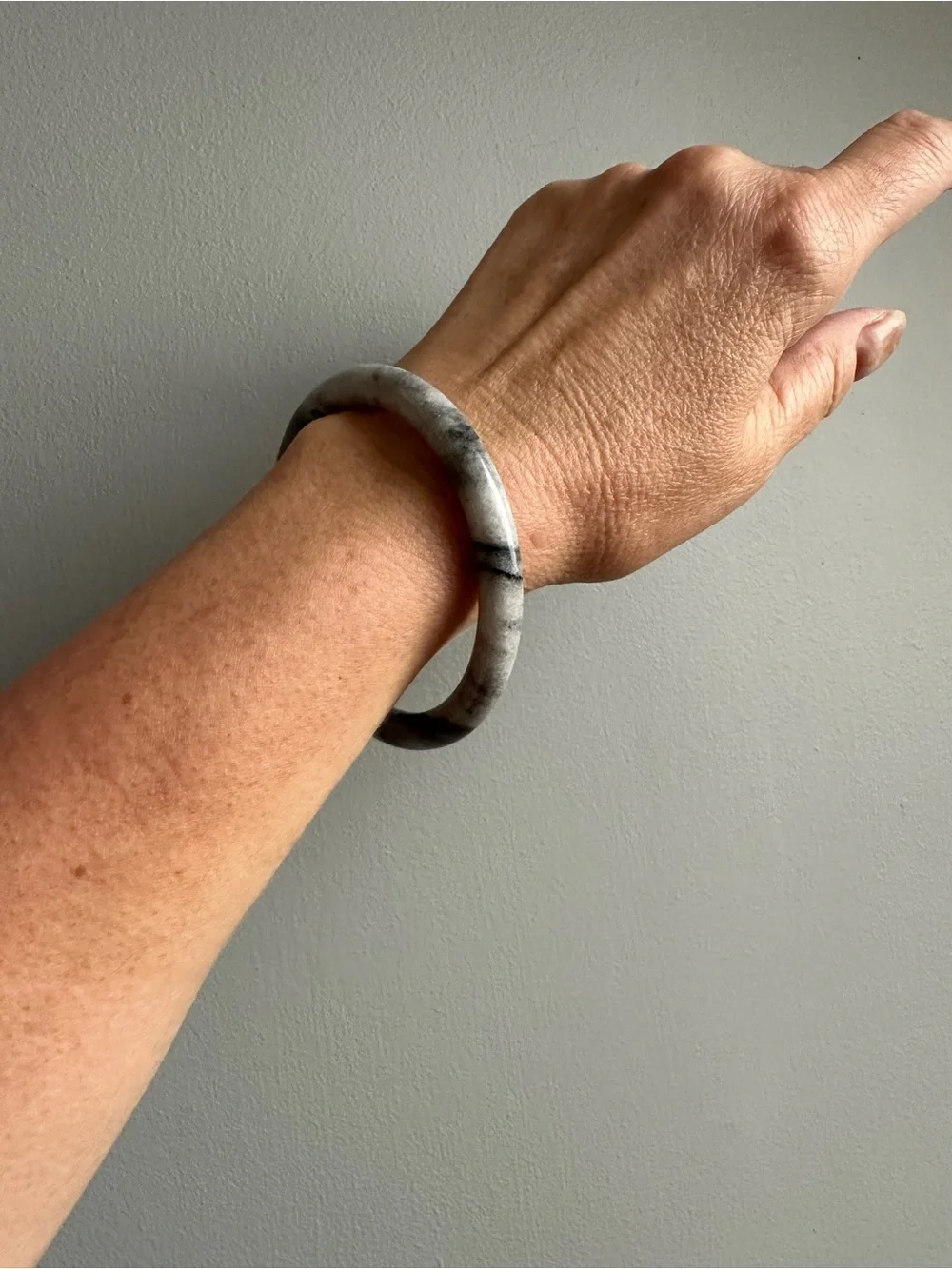 Vintage Grey Marble Bracelet